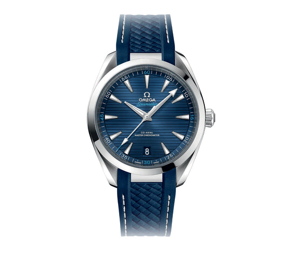 41mm Aqua Terra 150m Co-Axial Master Chronometer Blue Dial On Strap
