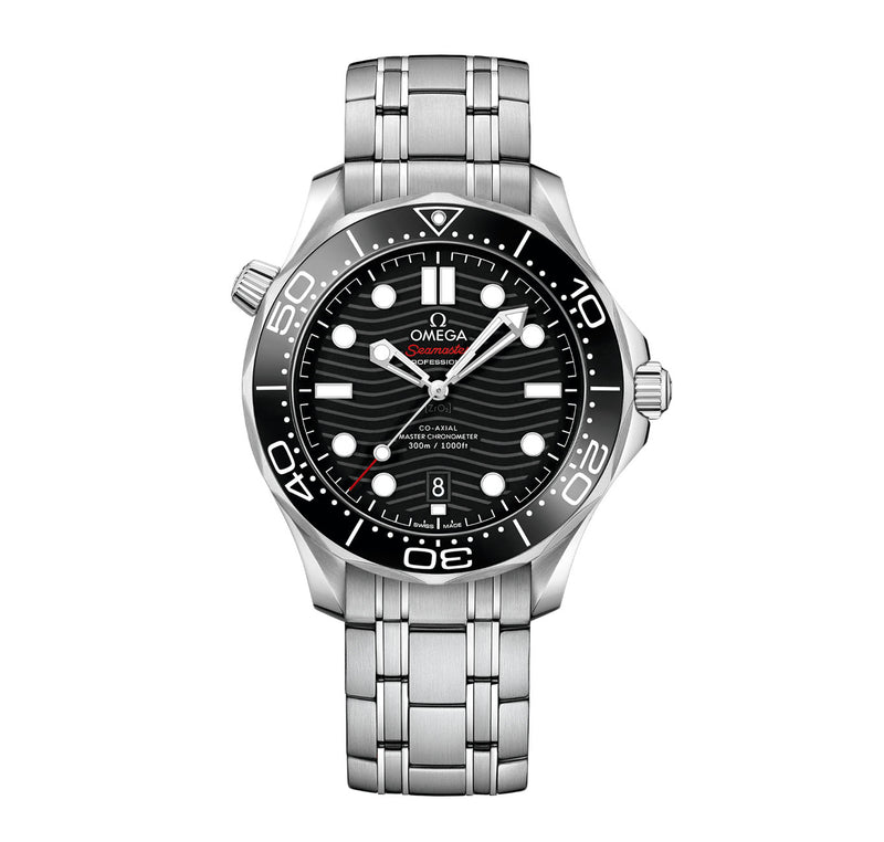 42mm Diver 300m Co-Axial Master Chronometer Steel Black Dial