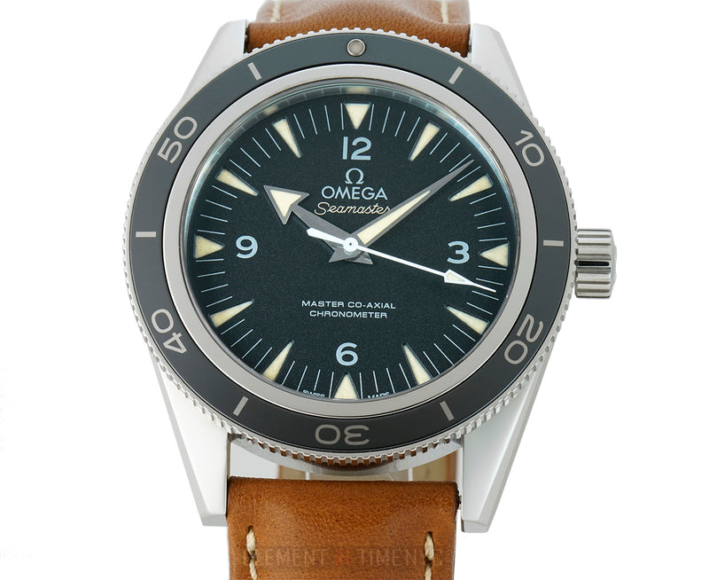 300 Omega Master Co-Axial 41mm Steel Black Dial