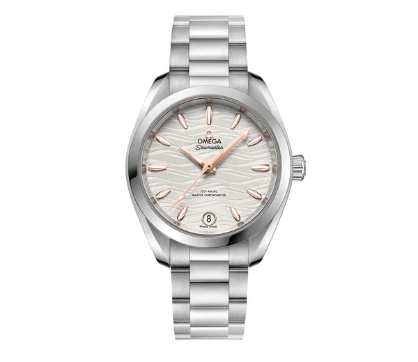 Aqua Terra 150m Co-Axial Master Chronometer Ladies 34mm Silver Dial On Bracelet