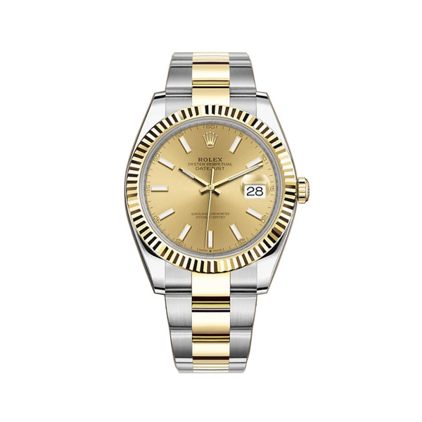 41mm Steel & Yellow Gold Champagne Index Dial Oyster Bracelet