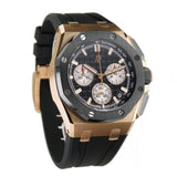 43mm Chronograph Rose Gold Ceramic “Méga Tapisserie” Black Dial