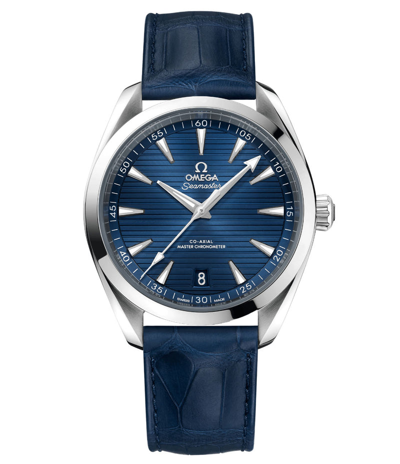 Aqua Terra 150m Co-Axial Master Chronometer Steel 41mm Blue Dial On Strap