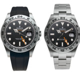 42mm Black Dial On Black RubberB & Steel Bracelet Included Box and Papers