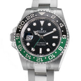 40mm Lefty Sprite Black & Green Ceramic Bezel Steel Oyster Bracelet