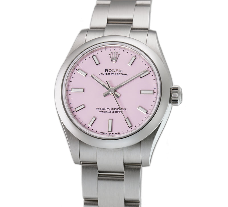 31mm No-Date Candy Pink Dial Full Set 2022