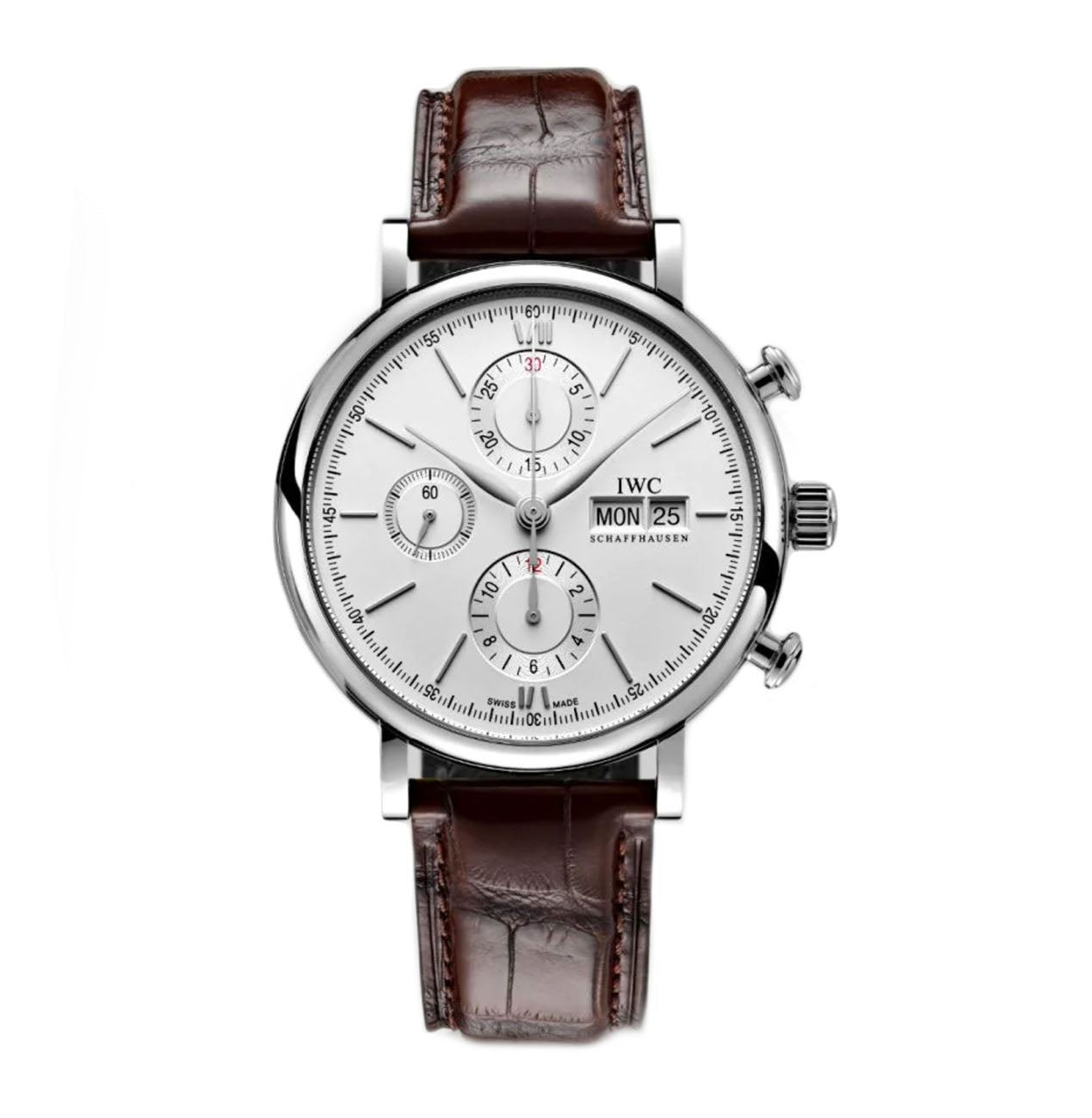 IWC Portofino Chronograph Steel 42mm Silver Dial IW3910 27 Element iN Time NYC