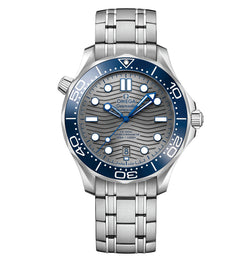 42mm Diver 300m Co-Axial Master Chronometer Blue Ceramic Bezel Steel Grey Dial