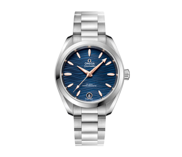 Aqua Terra 150m Co-Axial Master Chronometer Ladies 34mm Blue Dial On Bracelet