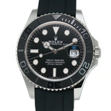 42mm 18k White Gold Ceramic Bezel On Oysterflex
