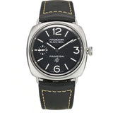 45mm Black Seal Logo Steel Black Dial
