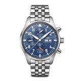 43mm Chronograph Stainless Steel Blue Dial