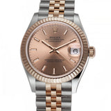 31mm Steel & 18k Everose Gold Rose Index Dial Jubilee Bracelet