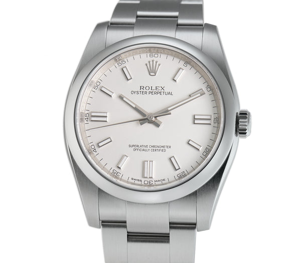 36mm Steel No-Date White Dial With Card 2019