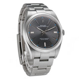 39mm No-Date Steel Dark Rhodium Index Dial