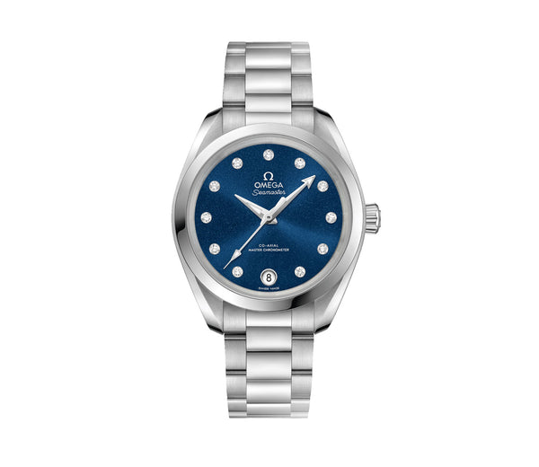 Aqua Terra 150m Co-Axial Master Chronometer Ladies 34mm Blue Dial On Bracelet