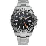 42mm Black Dial On Orange RubberB & Steel Bracelet Included Box and Papers