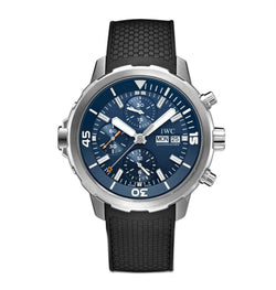 Chronograph Diver Jacques-Yves Cousteau Edition 44mm Steel Blue Dial On Rubber Strap