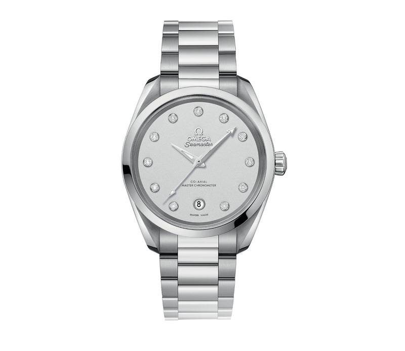 Aqua Terra 150m Co-Axial Master Chronometer Ladies 38mm Silver Dial On Bracelet