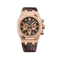 41mm Chronograph 18k Rose Gold Brown Dial