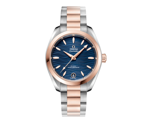 34mm Aqua Terra 150m Co-Axial Master Chronometer Ladies Blue Dial On Bracelet