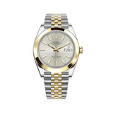 41mm Steel & Yellow Gold Silver Index Dial Jubilee Bracelet