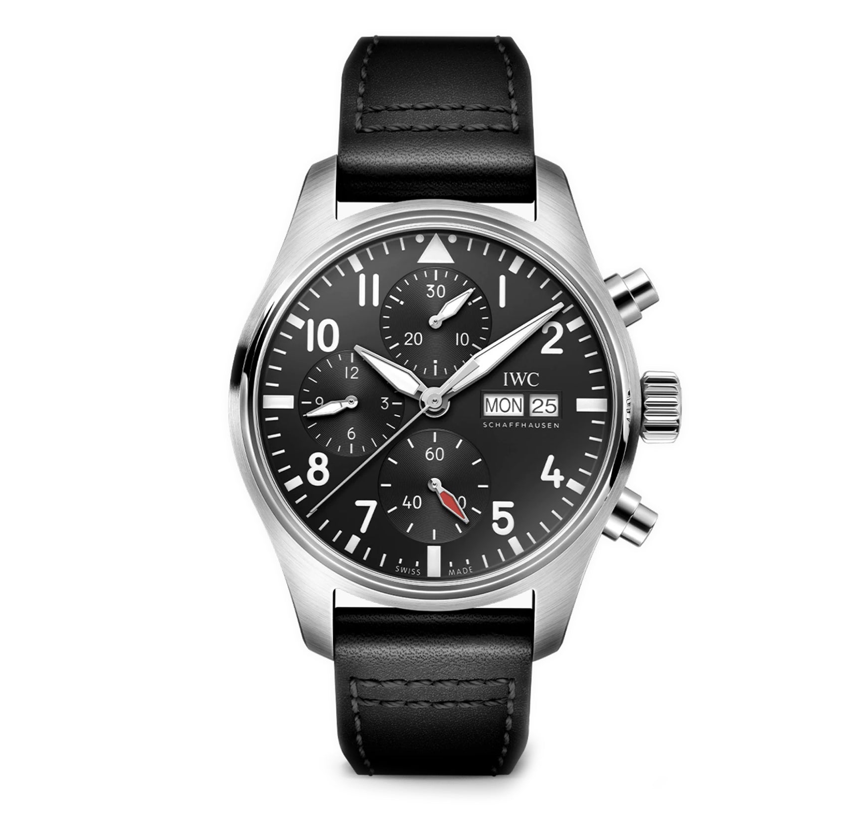 IWC Chronograph 41mm Stainless Steel Bezel Black Dial IW388111 Iwc chronograph 41mm stainless steel bezel black dial iw388111