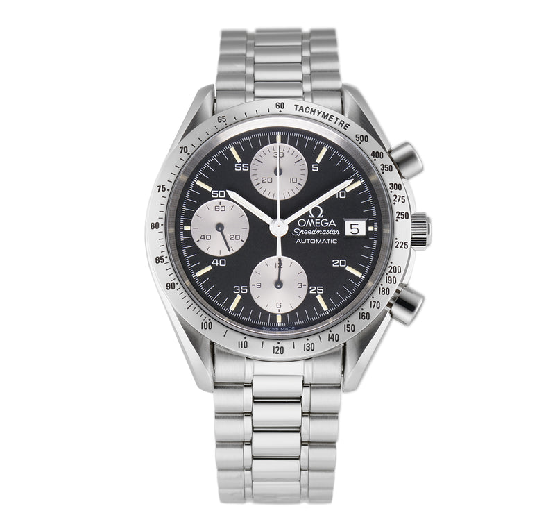 Chronograph 38mm Steel Black Dial on Bracelet NOS