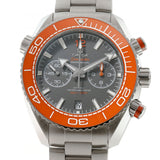 46mm Planet Ocean 600m Co-Axial Master Chronometer Orange Ceramic Bezel Grey Dial