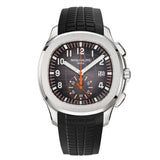 42mm Chronograph Stainless Steel Black Dial