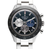 41mm Sport Chronograph Ceramic Bezel Steel Black Dial