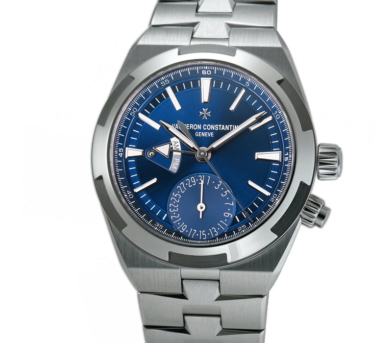 Dual Time Steel 41mm Blue Dial