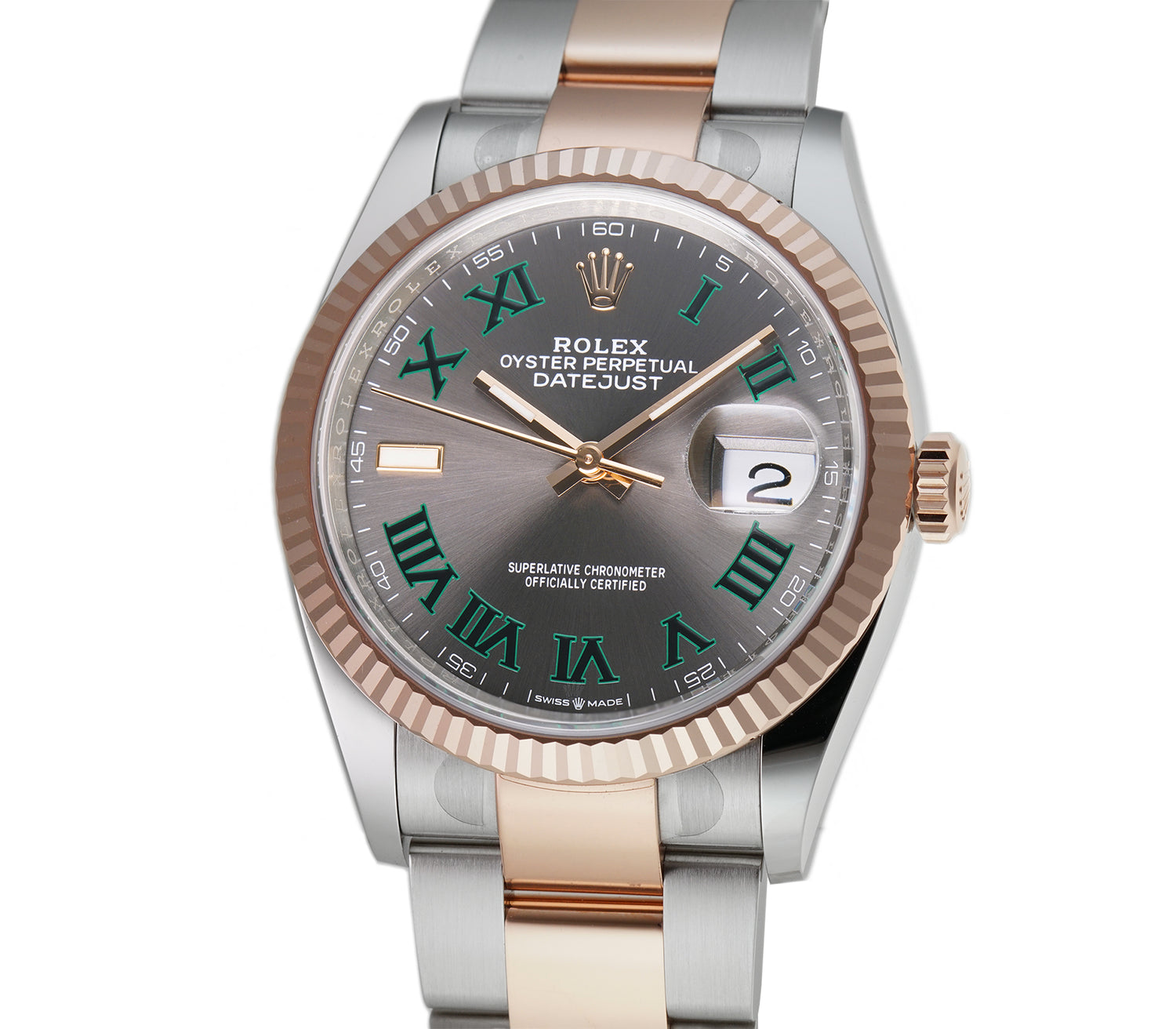 Datejust wimbledon oyster hot sale