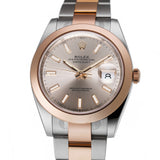 41mm Steel & Everose Gold Sundust Index Dial Oyster Bracelet