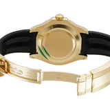 42mm 18k Yellow Gold Ceramic Bezel On Oysterflex