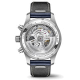 41mm Chronograph Stainless Steel Blue Dial On Strap