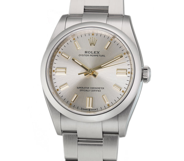 36mm No-Date Silver Index Dial