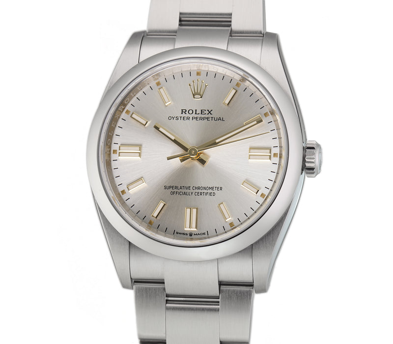 36mm No-Date Silver Index Dial