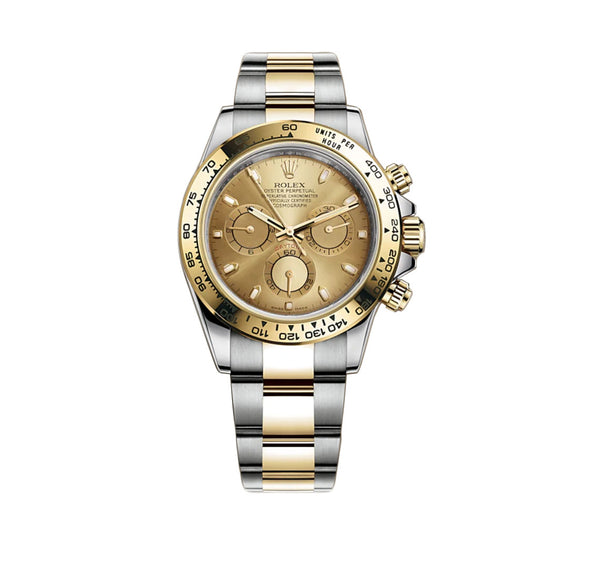 Steel & 18k Yellow Gold Champagne Dial