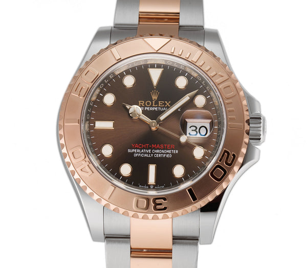 40 Steel and 18k Everose Gold Chocolate Brown Dial