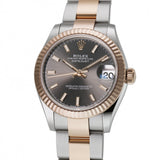 31mm Steel and 18k Everose Gold Slate Grey Index Dial