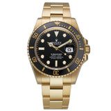 41mm 18k Yellow Gold Ceramic Bezel Black Dial