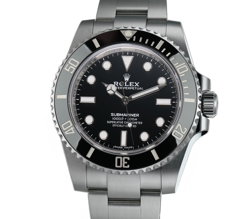 No-Date 40mm Steel Ceramic Bezel Black Dial New Old Stock