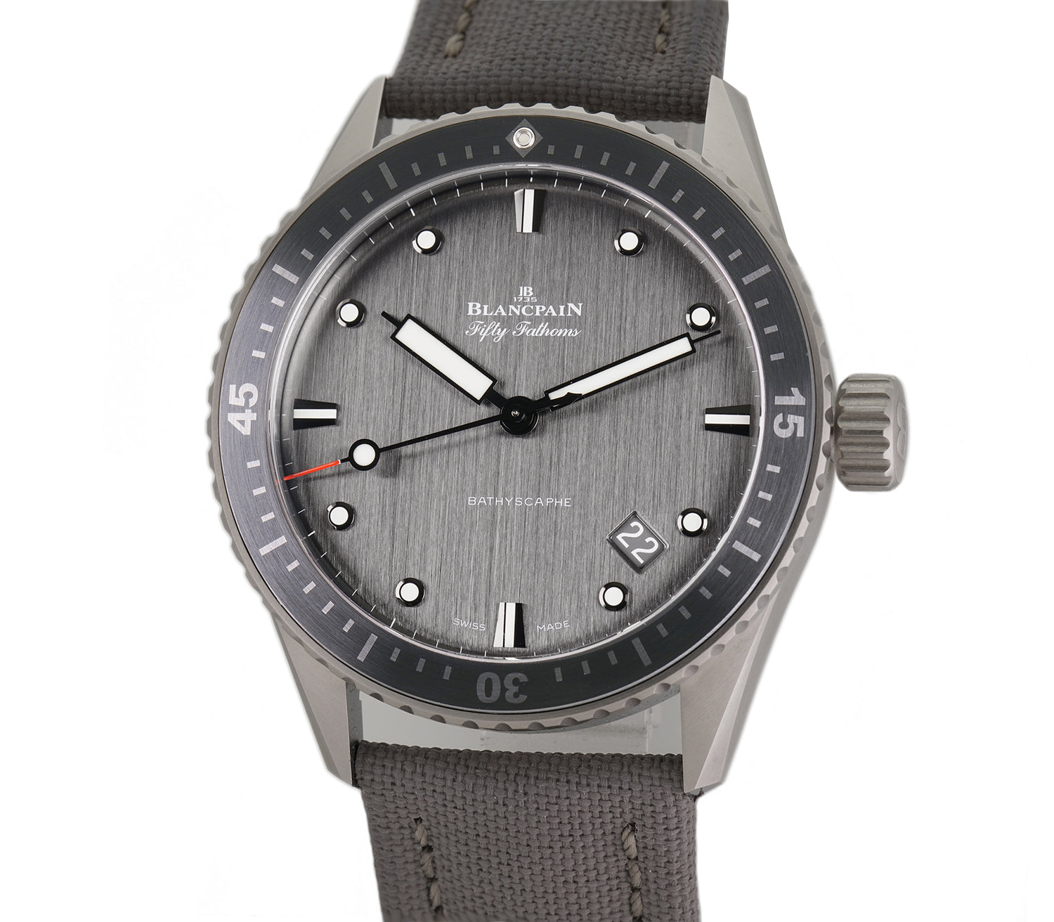 Blancpain Fifty Fathoms Bathyscaphe 43mm Titanium 5000 1210 G52A