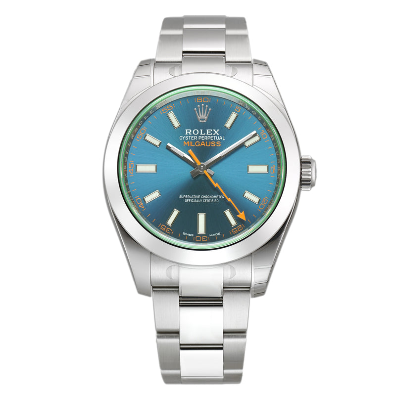 40mm Green Crystal Z-Blue Dial