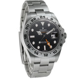 42mm Black Dial On Orange RubberB & Steel Bracelet Included Box and Papers
