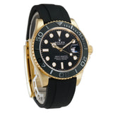42mm 18k Yellow Gold Ceramic Bezel On Oysterflex