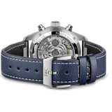 41mm Chronograph Stainless Steel Blue Dial On Strap