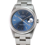 34mm Vintage Date Steel Blue T Swiss Dial T Serial 1996