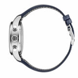 41mm Chronograph Stainless Steel Blue Dial On Strap